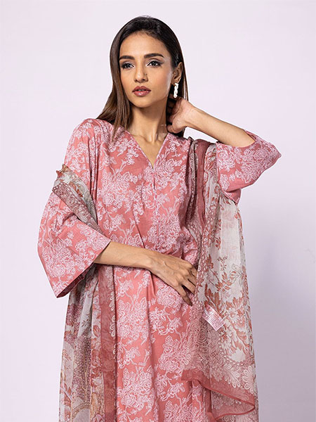 khaadi LLA23126B two pieces suit printed lawn collection
