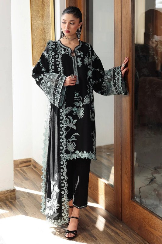Qalamkar Qline Lawn Drop | Unstitched 3PC | SHELAI26052306