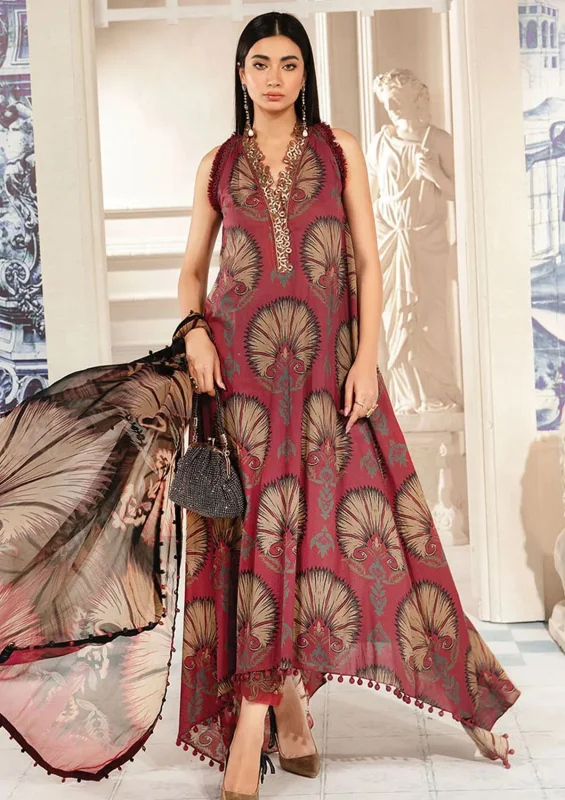 3 Piece Unstitched Printed Suit | MPT-2209-B