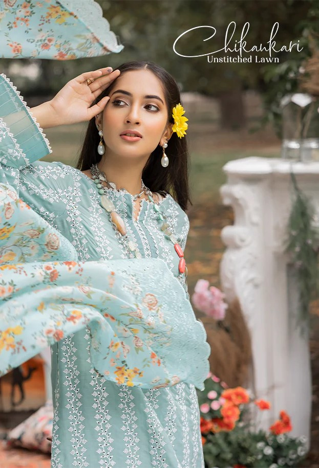 Adans Libas Chikankari Luxury Lawn 25
