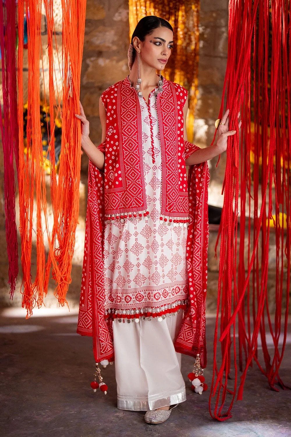 Gul Ahmed Chunri Printed Lawn Unstitched | SHELAI20873