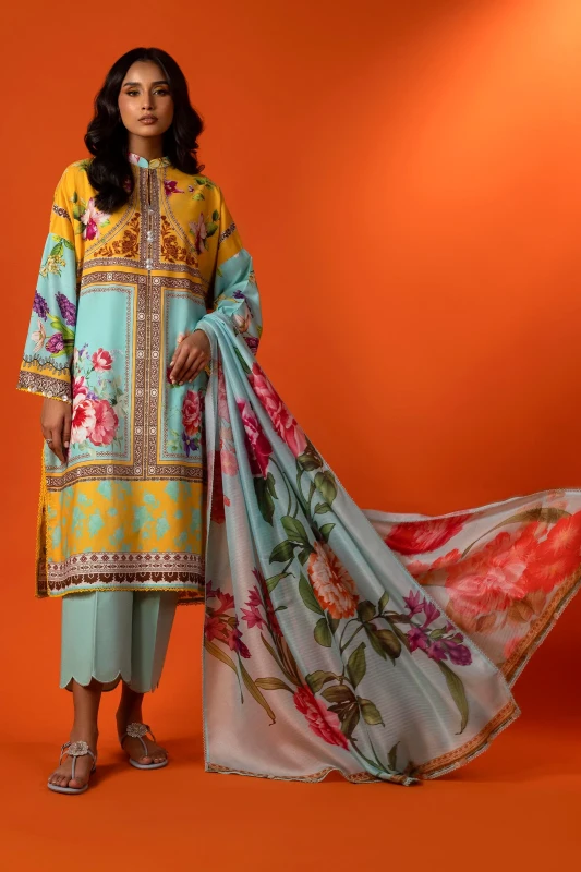 Sana Safinaz Mahay Unstitched Lawn 3 Piece Suit | 009A