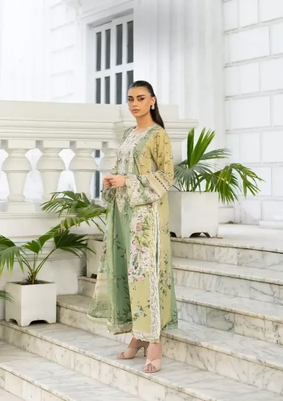 Elaf Premium Signature Unstitched Printed Lawn 2026 | SHELAI26082826