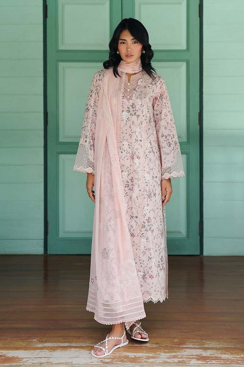 Qalamkar Unstitched 3pc | KENA