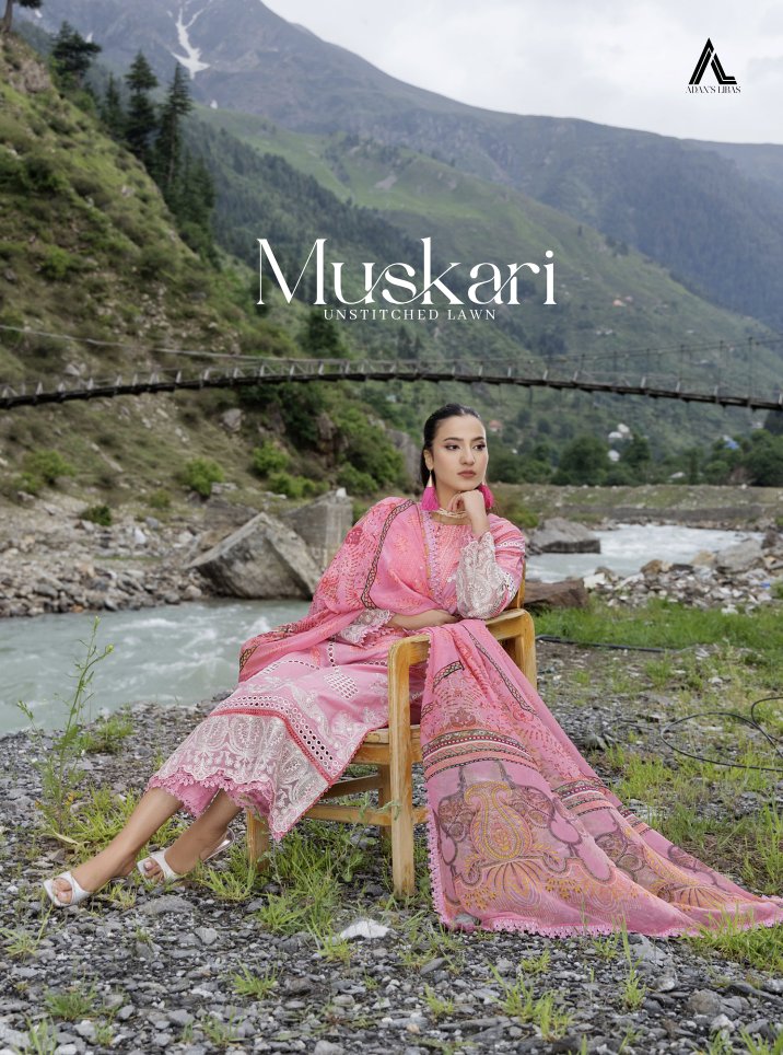 Adan's Libas Muskari Unstitched Lawn