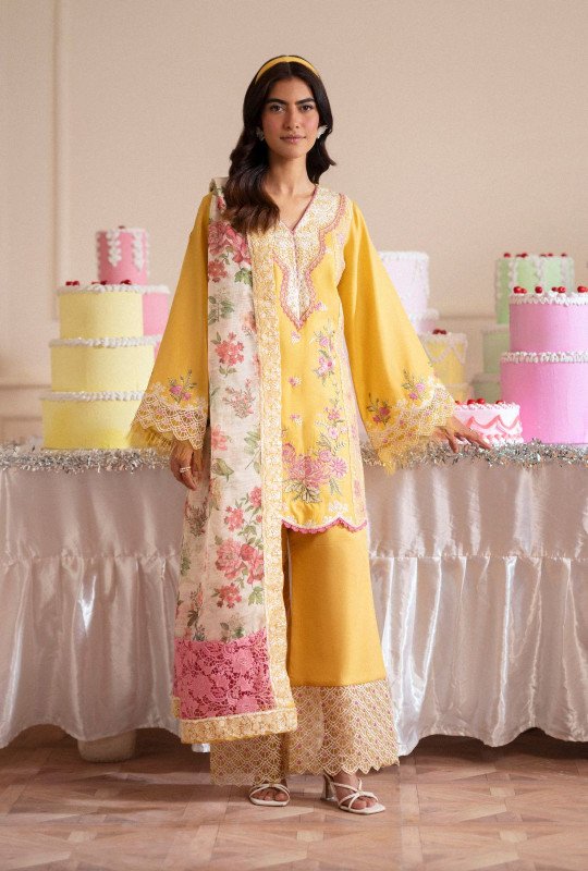 Abbas Jamal Rajput Signature Lawn Collection 25 | Honeydew