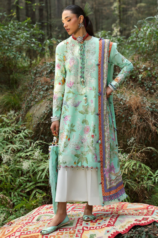 ZAHA Lawn 2025 – Unstitched Exclusive Collection | ELARA (ZL25-02 B)