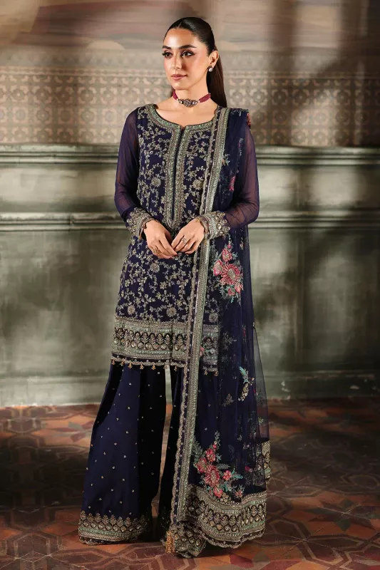 4-PC Charizma Unstitched Luxury Collection DJW5-01