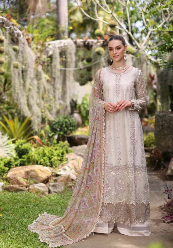 Noor By Saadia Asad - Luxury Chikankari Lawn | 3B