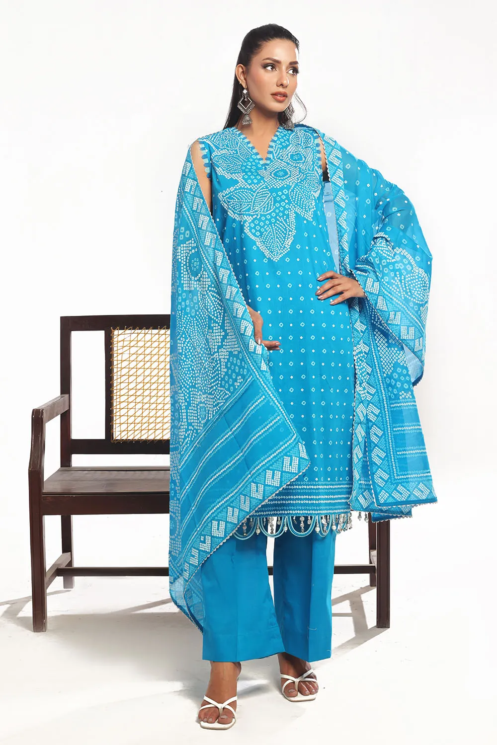 Printed Lawn Unstitched 3 Piece Suit CL-52176 B