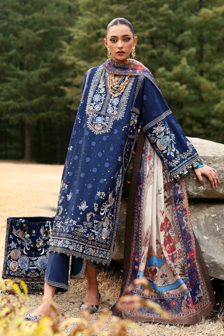 ZAHA Lawn 2025 – Unstitched Exclusive Collection | ZURI (ZL25-12 B)