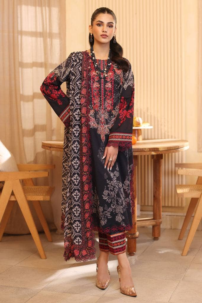 Charizma Reem Embroidered Lawn Chiffon | CRD-07