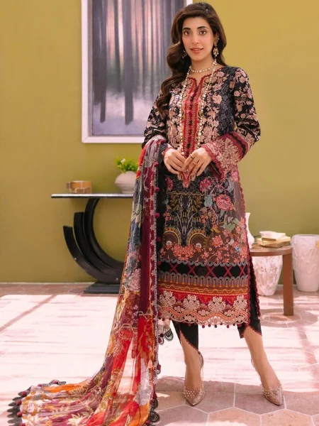 Jade Biss II-20152 A Unstitched Digital Printed Lawn Shirt with Bamber Chiffon Dupatta