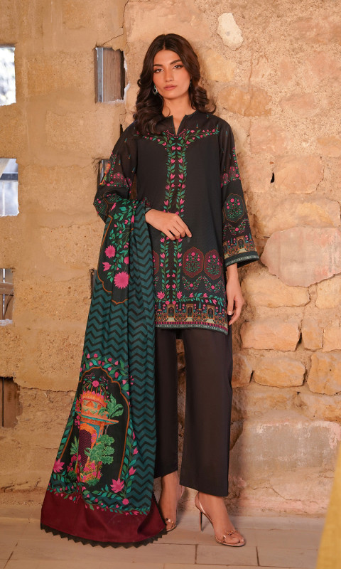 Sahar Selene Unstitched Lawn Exclusive Collection 25 | Monochrome Bloom