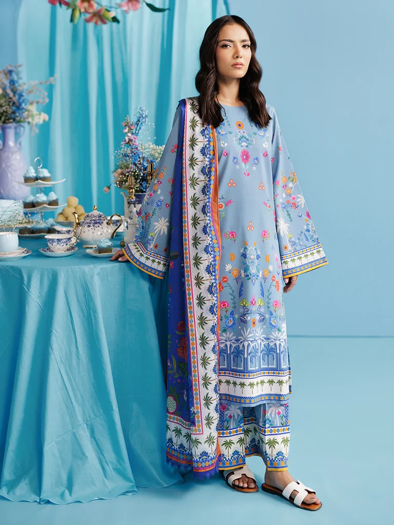 Amal Summer Prints Exclusive 3pcs by Rajbari in Bangladesh D-08