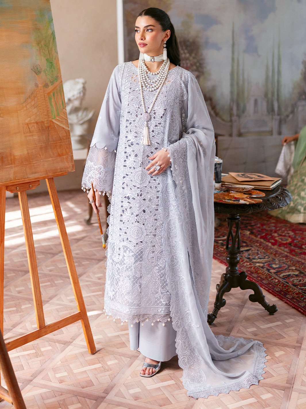 Sopie Luxury Lawn by Mahnur Unstitched Collection 25 | Ari