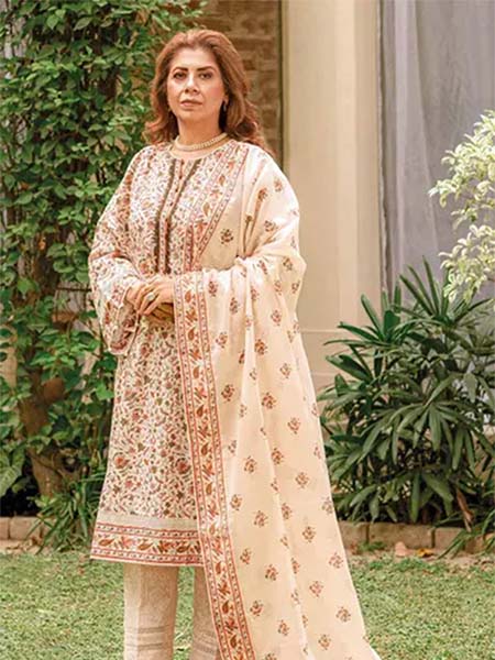 Gul Ahmed CL32265A three piece printed lawn tribute collection
