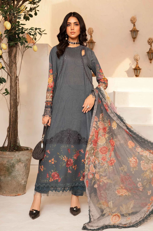 Maria B by M.Prints Embroidered Lawn Suit Unstitched 3 Piece