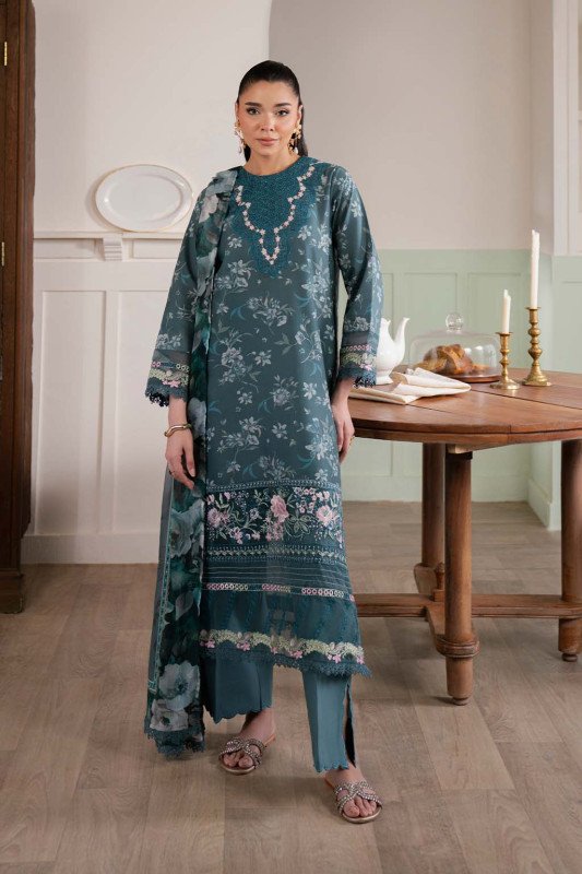 Neeshay Summer Lines Unstitched Lawn Exclusive Collection | BOTANIC FLOW