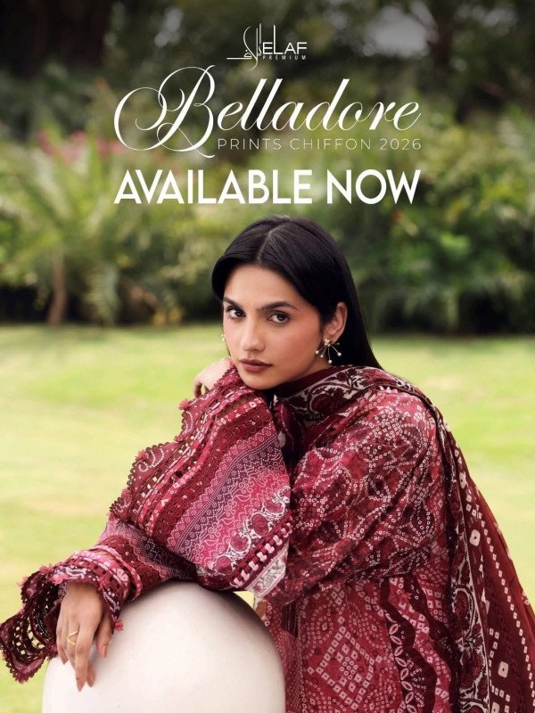 Belladore by Elaf Premium Unstitched Printed Lawn 2026
