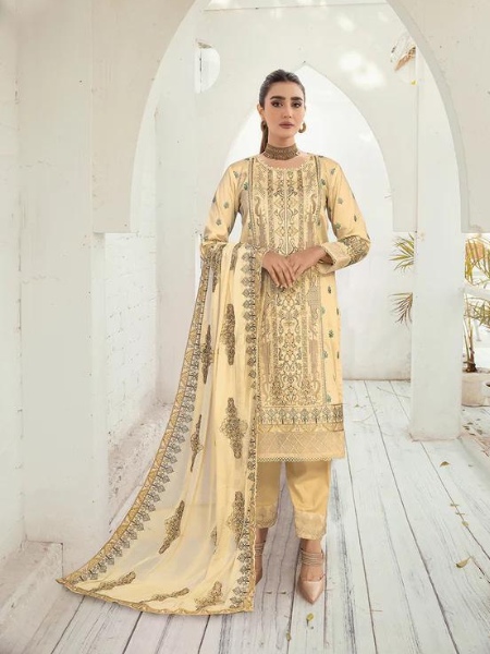 JOHRA Margrate JH-700 Unstitched Embroidered Lawn Collection with Chiffon Dupatta