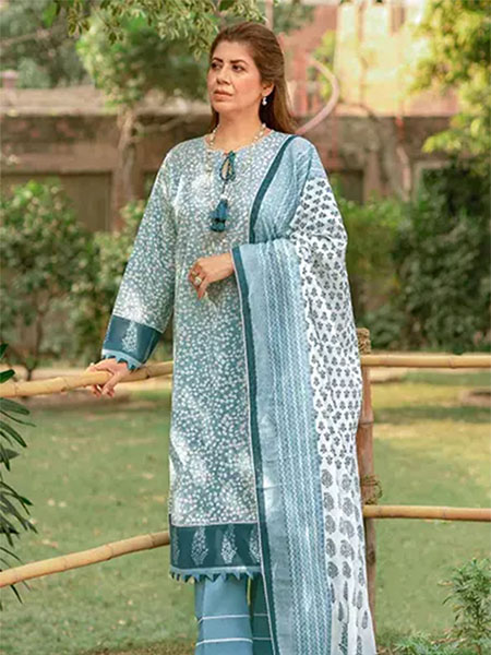 Gul Ahmed CL32080A three piece printed lawn tribute collection