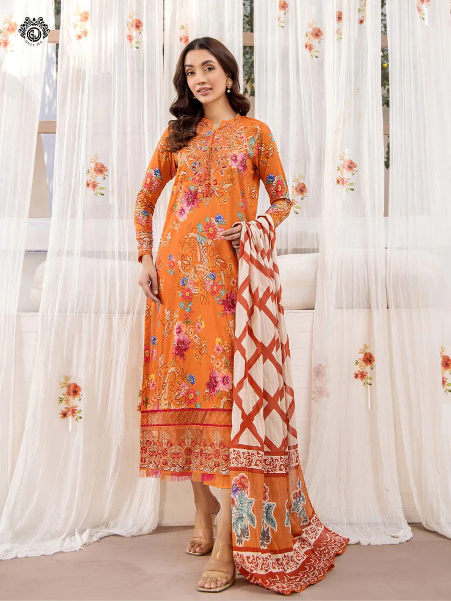 Esme By Gulljee Vol-01 Printed Embroidered Lawn Collection (GU ESM2401-A11)