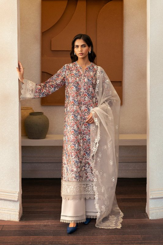 Afrozeh Day Break Unstitched Collection 25 | 9771-Sun Spun