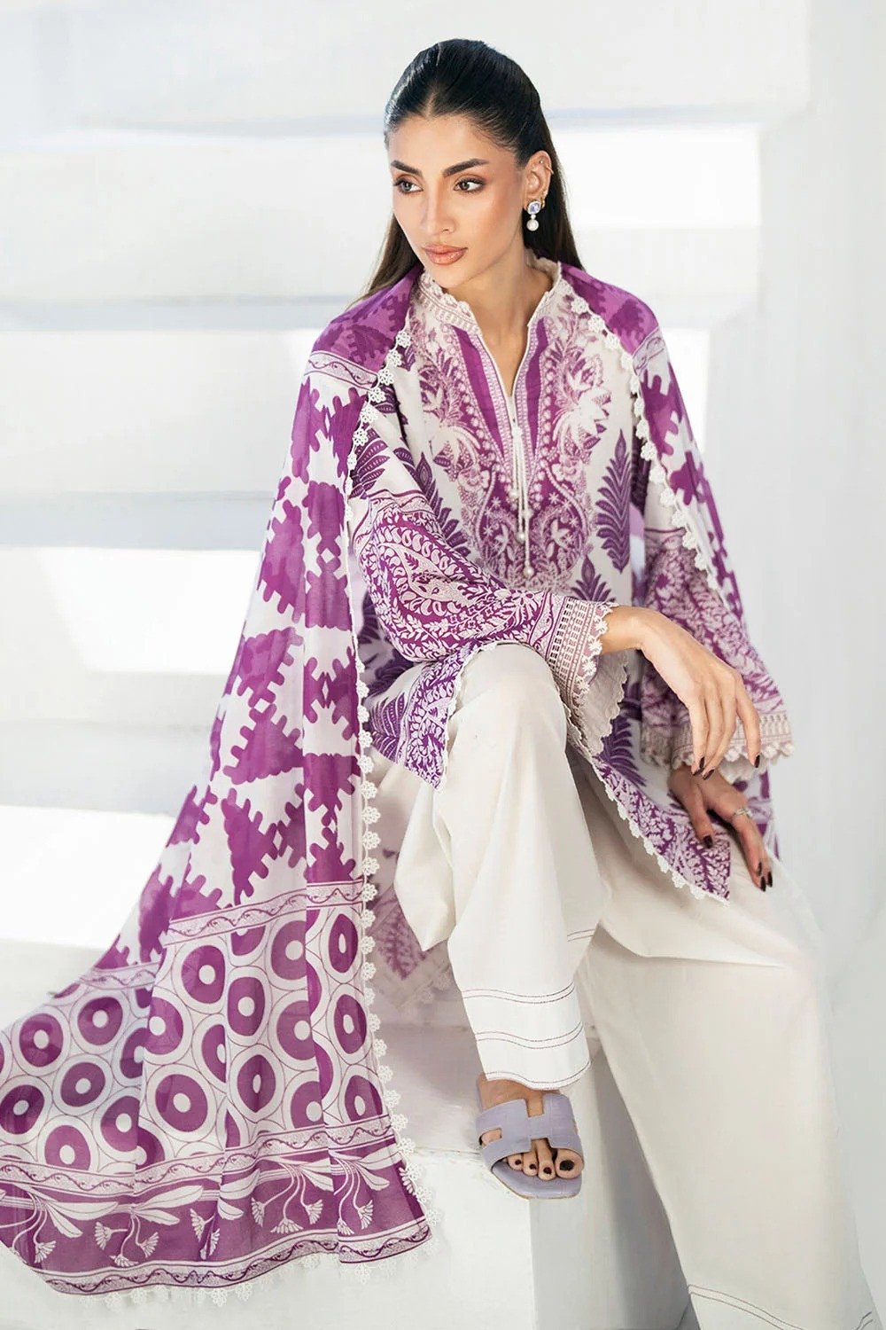 Gul Ahmed Printed Lawn Unstitched | SHELAI26081691