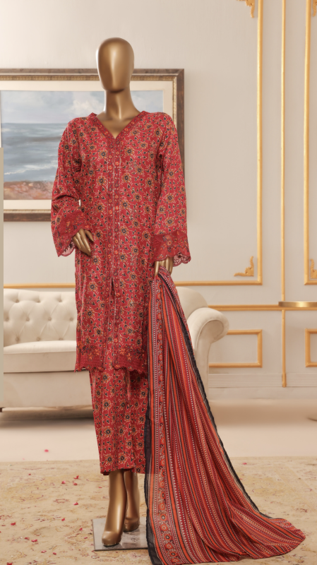 Bin Saeed Stitched Chicken Kary 3 Piece | M