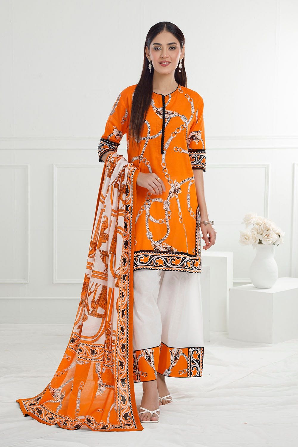 Gul Ahmed Chunri Printed Lawn Unstitched | SHELAI17941