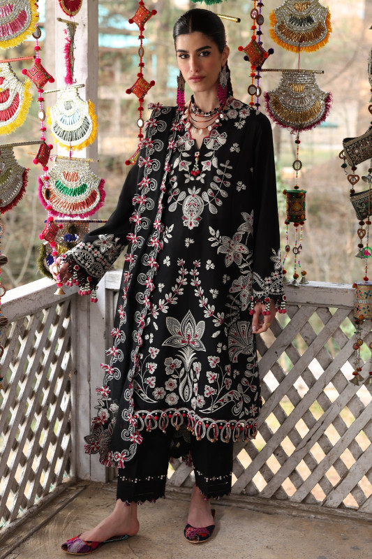 Zaha Luxury Lawn Unstitched Suits 2025 | SHELAI25603