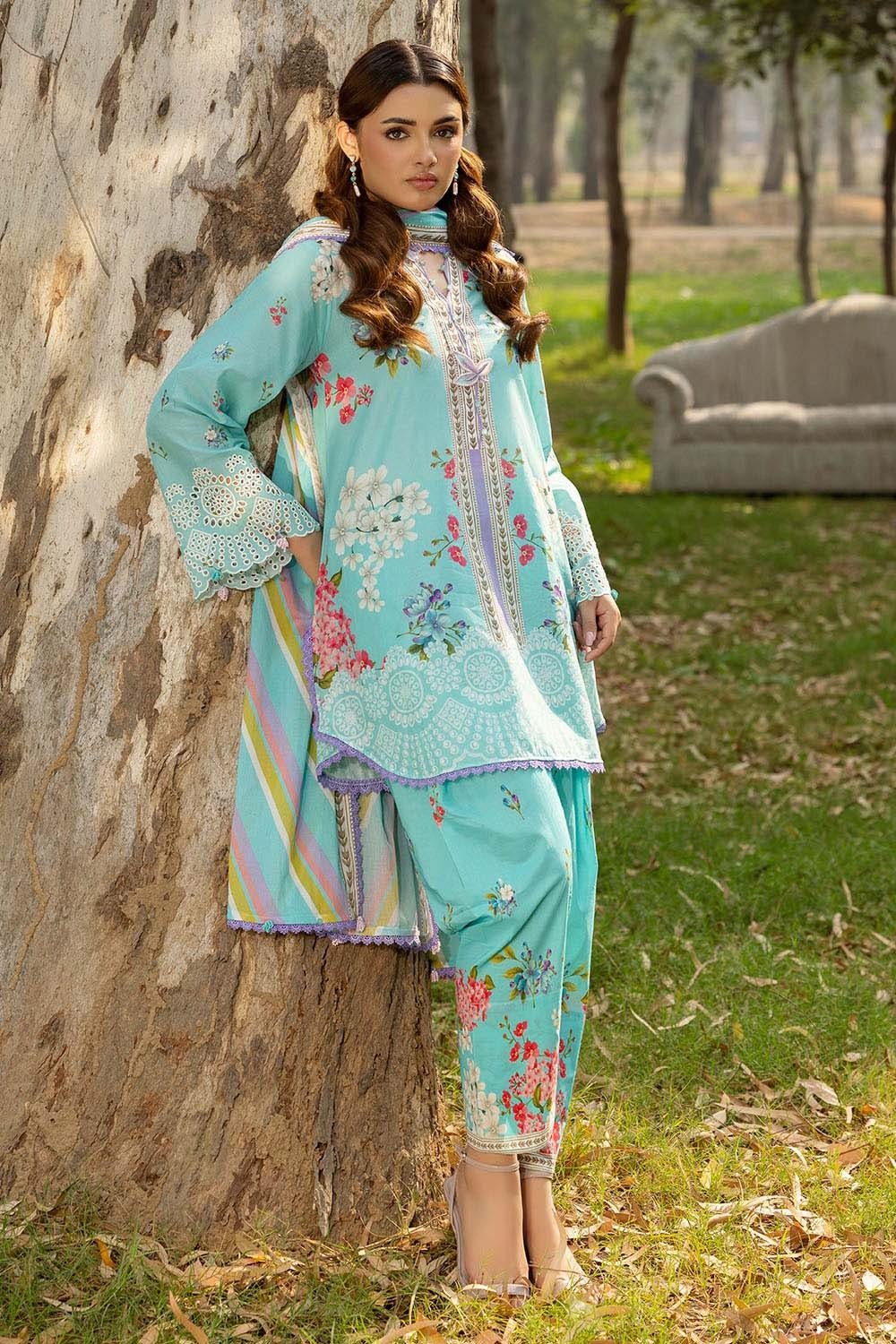 Gul Ahmed Printed Lawn Unstitched | SHELAI26081543