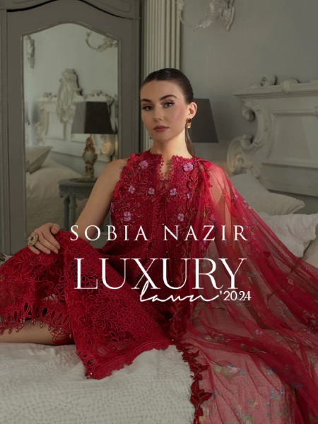 SOBIA NAZIR LUXURY LAWN UNSTITCHED 3PCS