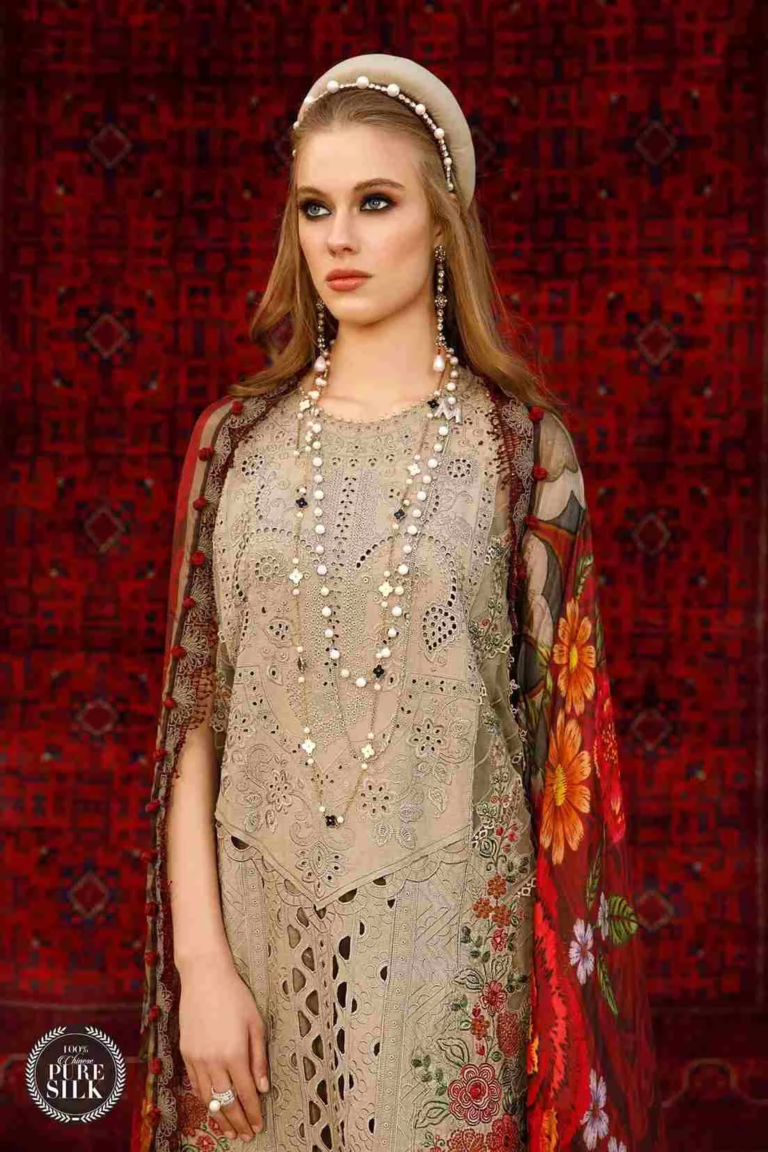 Maria B lawn collection volume-23 13A three piece at Shelai