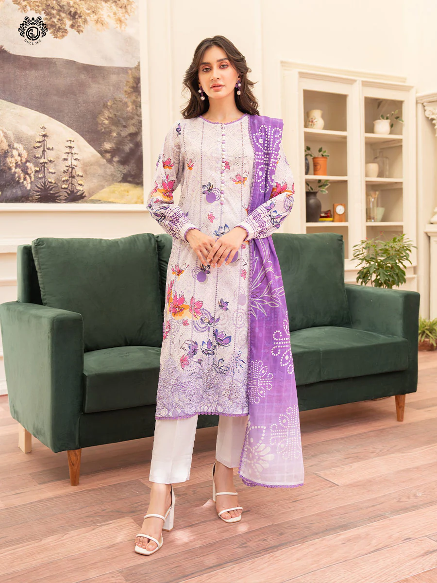 KROMA 3pc Lawn Embroidered Collection GU-KRM2401-08