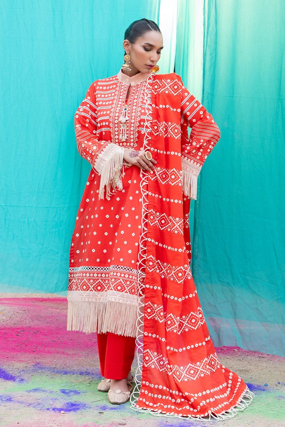 Gul Ahmed Chunri Printed Lawn Unstitched | SHELAI20881