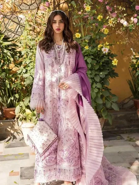 Nilofer Shahid Angels Breath Luxury Lawn 2023 at Shelai