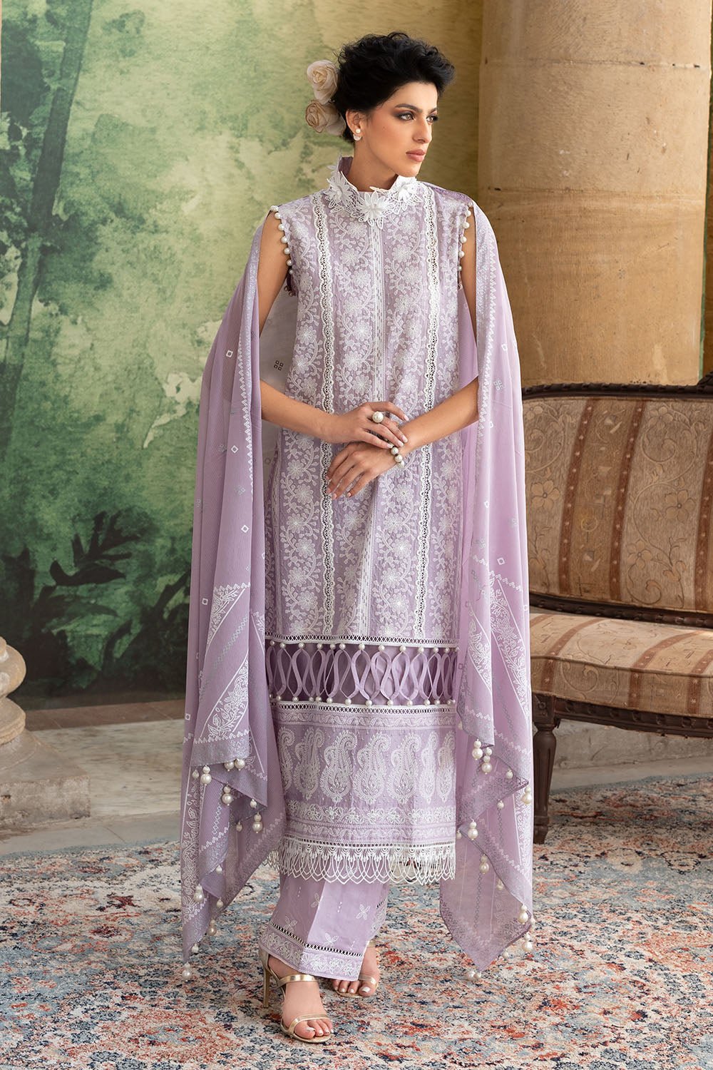 GulAhmed Unstitched Embroidered Lawn | DN-52035