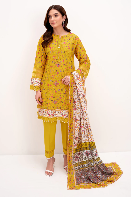 So Kamal Printed - 3 Pc Lawn Suit | DPL 4252