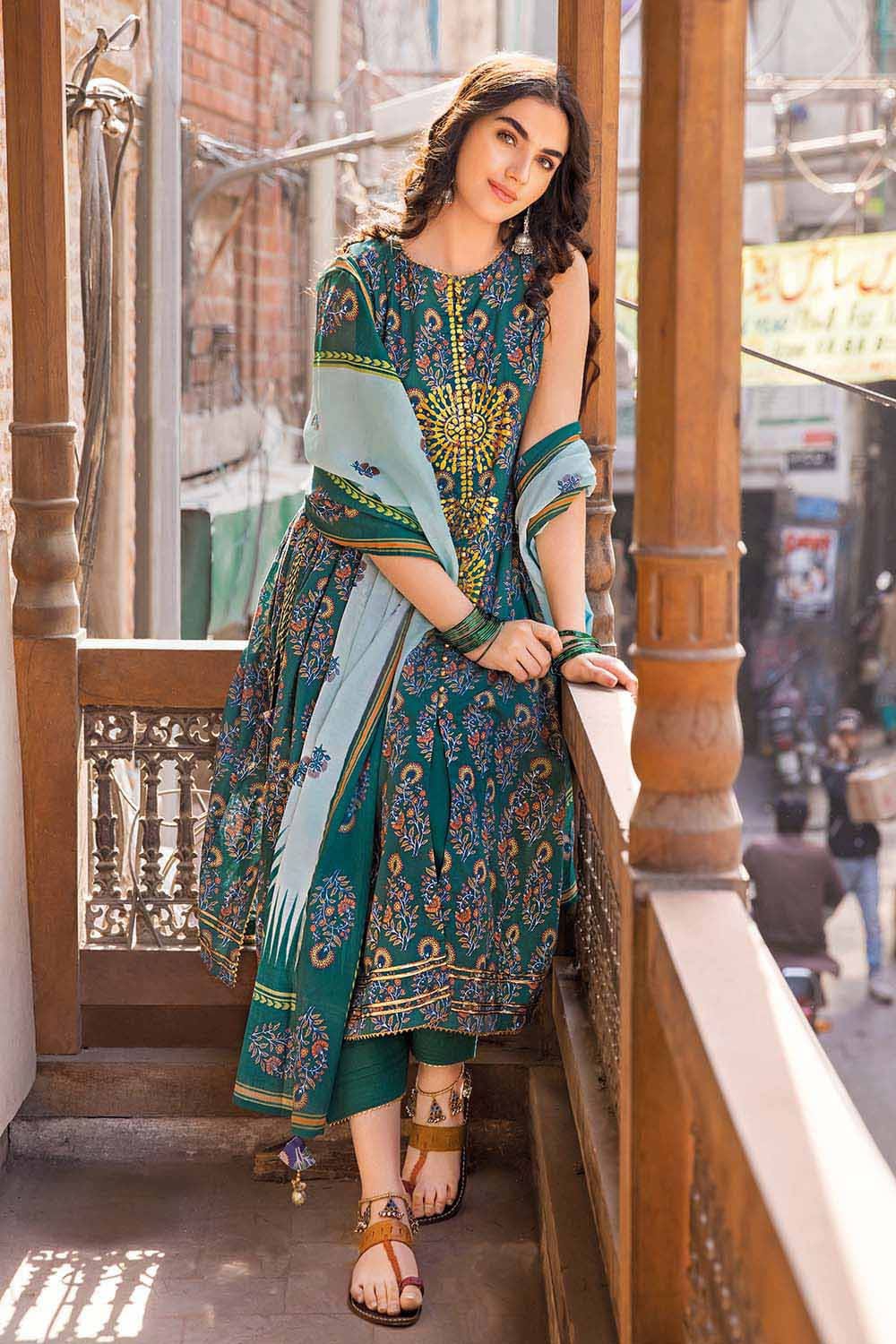 Gul Ahmed unstitched printed lawn CL-32238A 3PC at Shelai