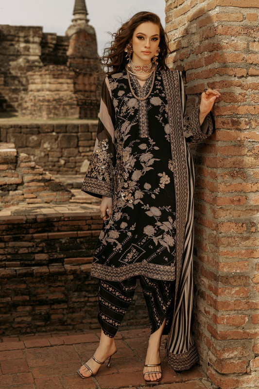 Charizma Vasal Luxury Chiffon Unstitched Collection 25 | VSL25-02
