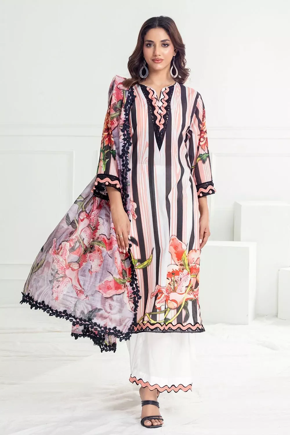 Gul Ahmed Khaab Luxury Unstitched | SHELAI25138