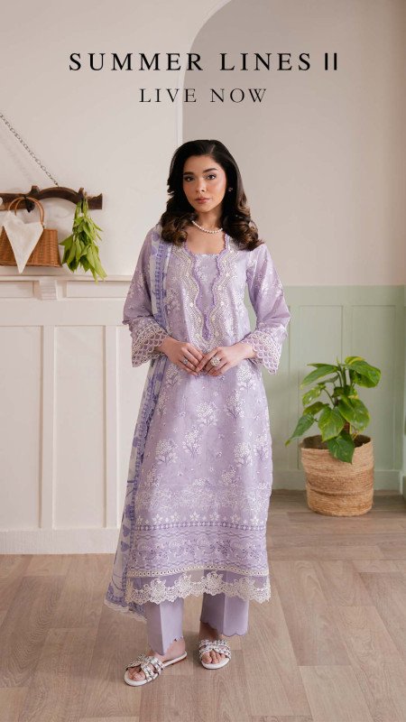 Neeshay Summer Lines Unstitched Lawn Exclusive Collection