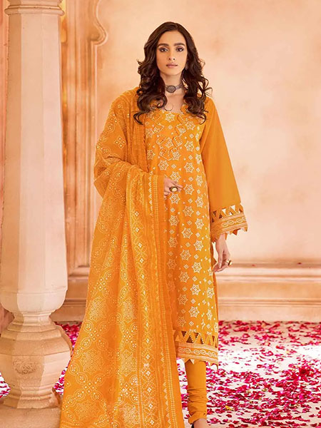 Gul-Ahmed CL-32161 Embroidered Chunri Lawn Unstitched Suit