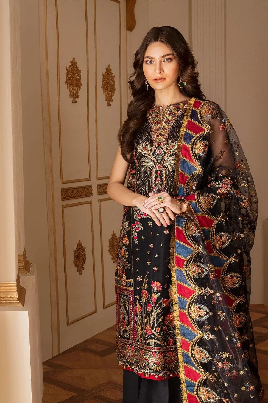 Baroque Chantelle Embroidered Chiffon 2020 | SHELAI26020396