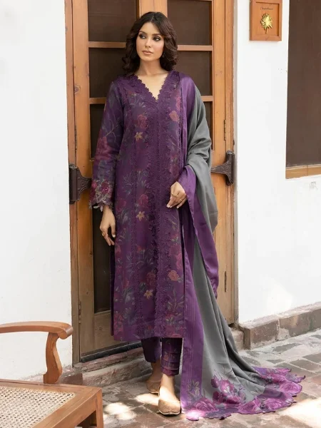 Jahanara IJK-07 ZIBA By Iznik Unstitched Winter print '23