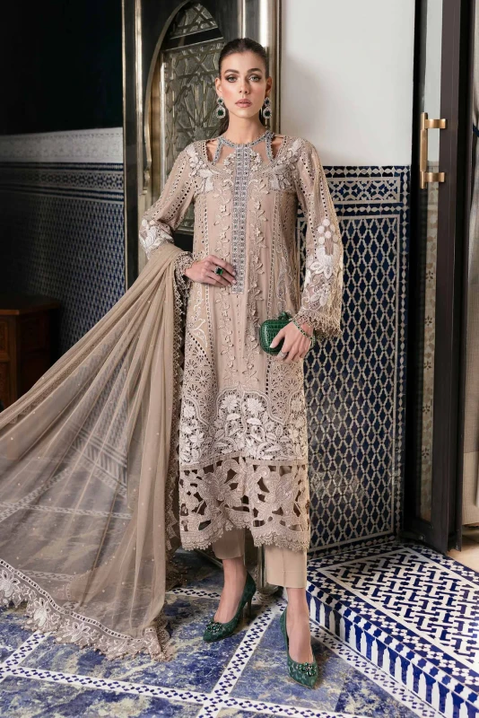 Maria B. 3 Piece Unstitched Embroidered Lawn | D-2502-A