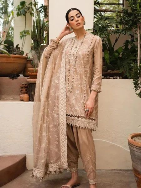 Sana Safinaz Muzlin M232-007B-CX Summer Volume-02 Collection 2023