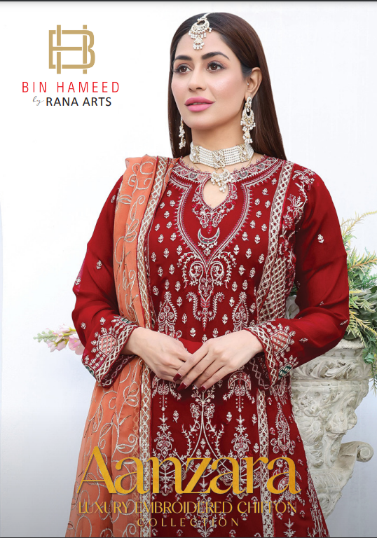 Aanzara Luxury Embroidered Chiffon Collection